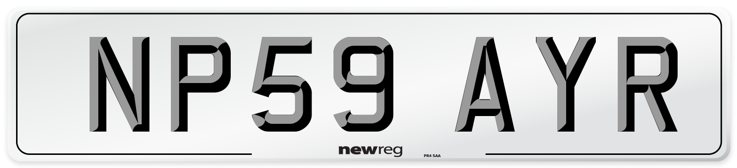 NP59 AYR Number Plate from New Reg
